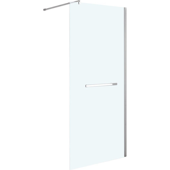 Душевая перегородка Niagara Nova 100 см NG-661-10 с кронштейном, хром/прозрачное - фото 2