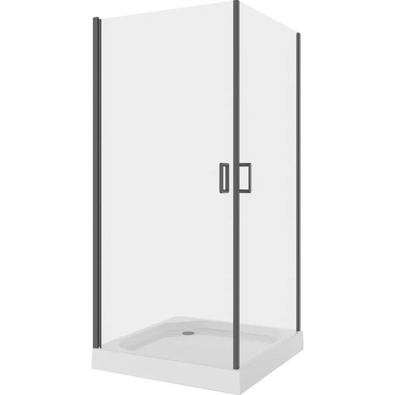 Душевое ограждение Niagara Nova 100x100 см NG-6804-08 BLACK, черный/прозрачное - фото 2