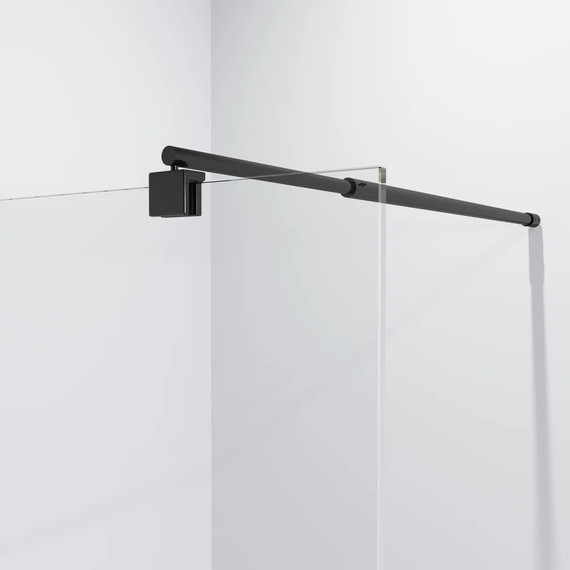 Душевая перегородка Niagara Nova 100 см NG-681-10BLACK с кронштейном, черный/прозрачное - фото 3