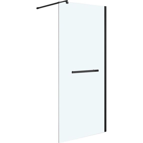 Душевая перегородка Niagara Nova 110 см NG-681-11BLACK с кронштейном, черный/прозрачное - фото 2