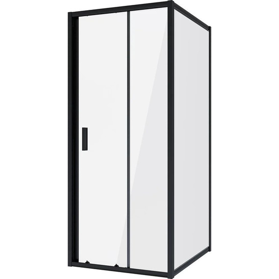 Душевое ограждение Niagara Nova 90x100 см NG-82-9AB-NG-A100B, черный/прозрачное - фото 2