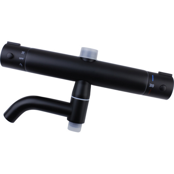 Душевая стойка с термостатом Bronze de Luxe Scandi 11060B, чёрный матовый - фото 2