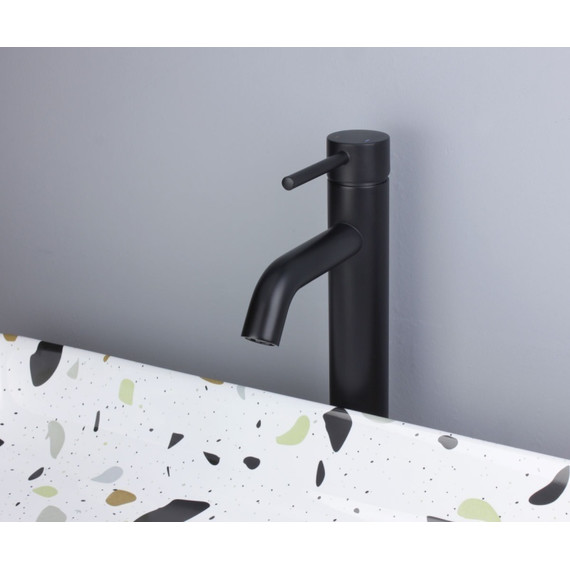 Смеситель для раковины высокий Bronze de Luxe Scandi 1452B, черный матовый, Цвет производителя: чёрный матовый - фото 10