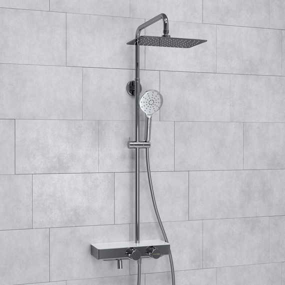 Душевая стойка с термостатом WasserKraft A113.069.127.CH Thermo - фото 2