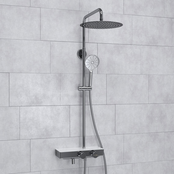 Душевая стойка с термостатом WasserKraft A113.116.127.CH Thermo - фото, картинка 2 Душевая стойка с термостатом WasserKraft A113.116.127.CH Thermo - фото 2