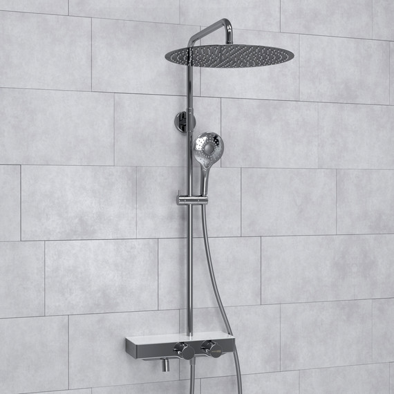 Душевая стойка с термостатом WasserKraft A113.117.101.CH Thermo - фото 2