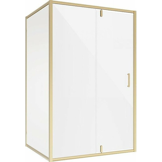 Душевое ограждение Niagara Nova 120x80 см NG-43-12AG-NG-A80G, золото/прозрачное - фото 2