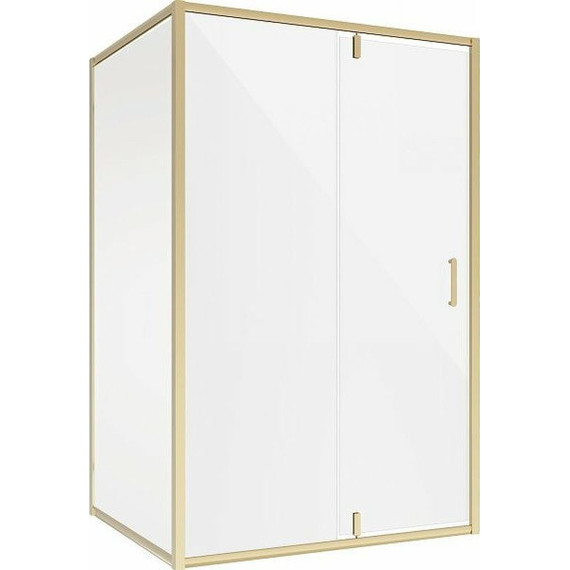 Душевое ограждение Niagara Nova 120x90 см NG-43-12AG-NG-A90G, золото/прозрачное - фото 2