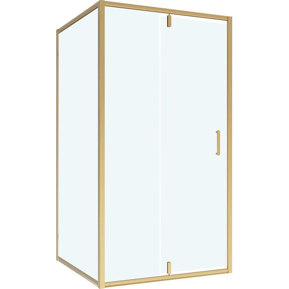 Душевое ограждение Niagara Nova 90x80 см NG-43-9AG-NG-A80G, золото/прозрачное - фото 2