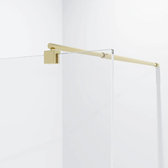 Душевая перегородка Niagara Nova 120 см NG-643-12GOLD с кронштейном, золото/прозрачное - фото 3