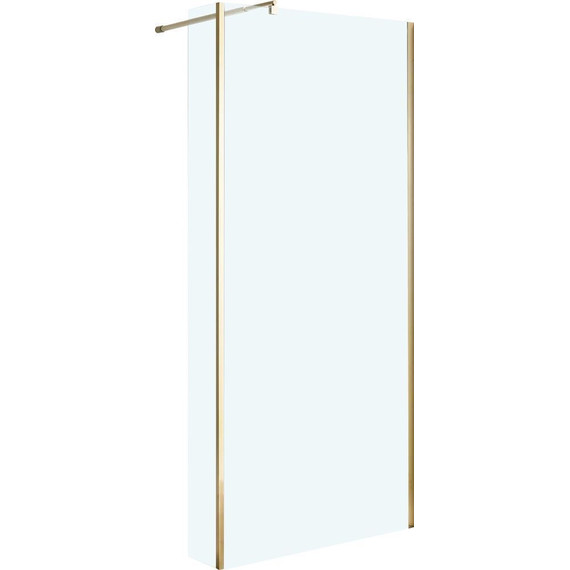 Душевая перегородка Niagara Nova 120 см NG-644-12GOLD с кронштейном, золото/прозрачное - фото 2