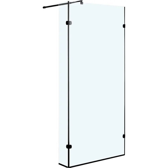 Душевая перегородка Niagara Nova 110 см NG-682-11BLACK с кронштейном, черный/прозрачное - фото 2