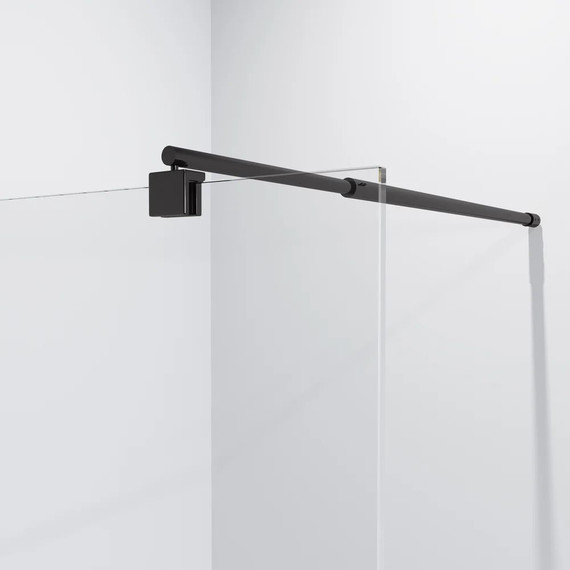 Душевая перегородка Niagara Nova 110 см NG-684-11BLACK с кронштейном, черный/прозрачное - фото 3