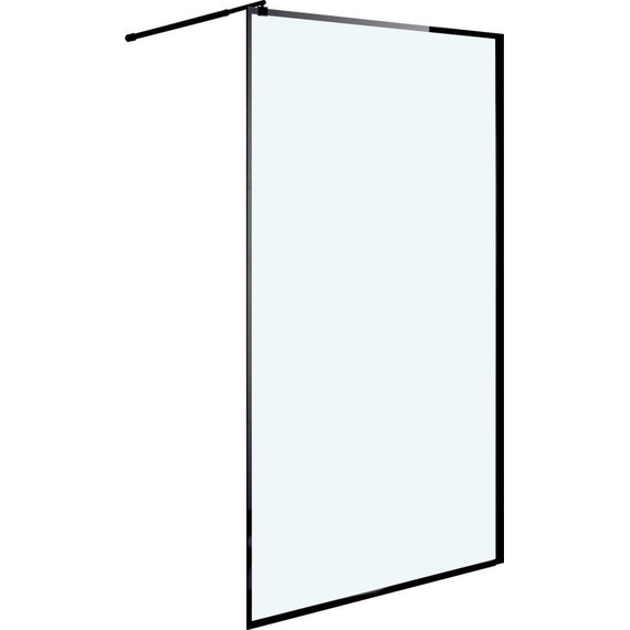 Душевая перегородка Niagara Nova 110 см NG-687-11BLACK с кронштейном, черный/прозрачное - фото 2