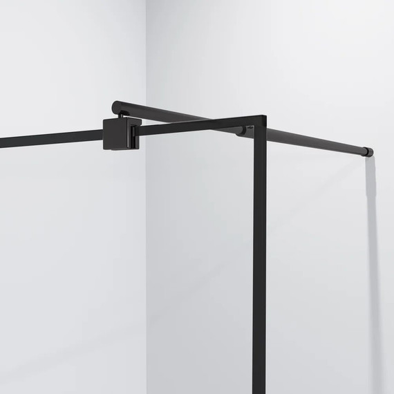 Душевая перегородка Niagara Nova 110 см NG-687-11BLACK с кронштейном, черный/прозрачное - фото 3