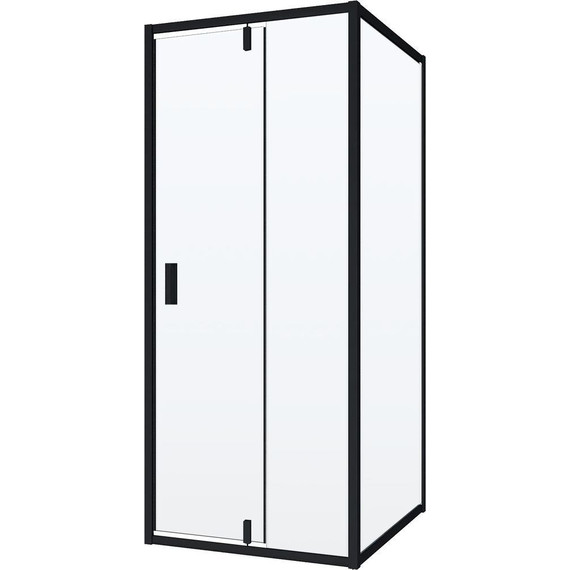 Душевое ограждение Niagara Nova 90x80 см NG-83-9AB-NG-A80B, черный/прозрачное - фото 2