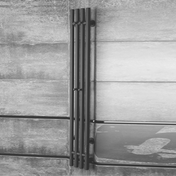 Полотенцесушитель электрический Тругор Пэк сп Вектор П4 150х1200 мм (возможность скрытого подключения) 00-00043622, чёрный - фото, картинка 2 Полотенцесушитель электрический Тругор Пэк сп Вектор П4 150х1200 мм (возможность скрытого подключения) 00-00043622, чёрный - фото 2