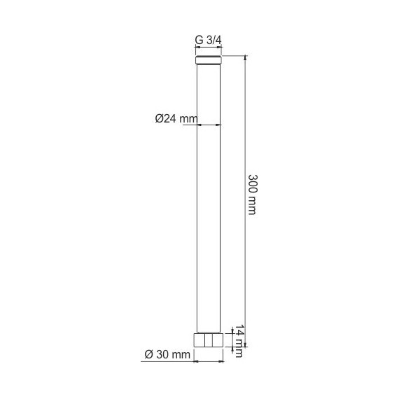 Удлинитель для душевых стоек WasserKraft A132 - фото 2