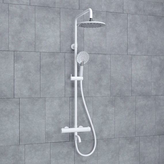 Душевая стойка с термостатом WasserKraft A188.067.058.WM Thermo, белый - фото 2