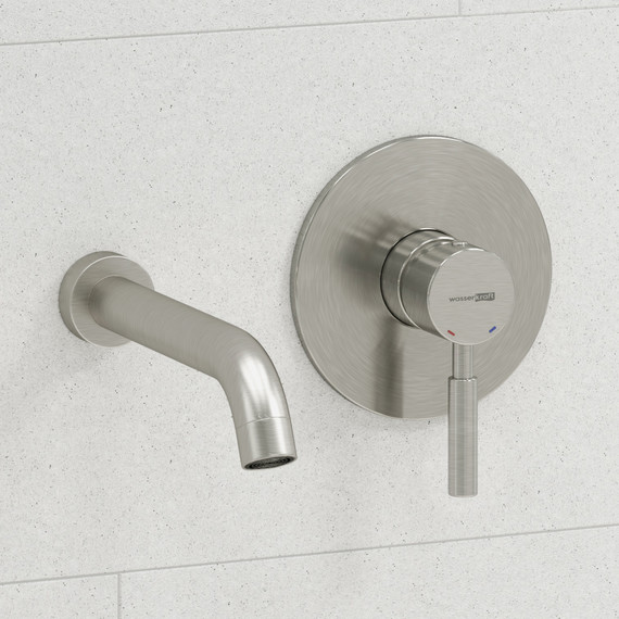 Смеситель для раковины настенный WasserKraft Wern A42583, никель - фото 2