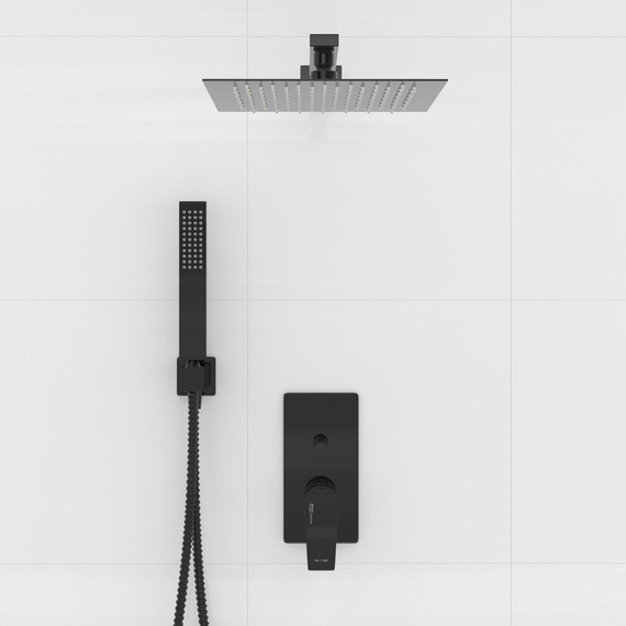 Душевая система для душа WasserKraft Glan A66209, черный глянец - фото 2