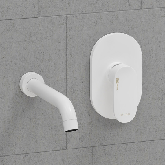 Смеситель для раковины настенный WasserKraft Mindel A85593, белый - фото 2