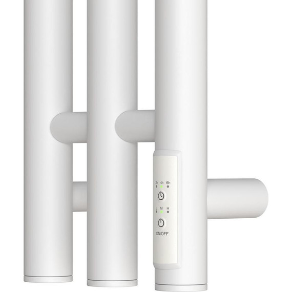 Полотенцесушитель электрический Point Деметра П3 120x1200 мм PN12822W (возможность скрытого подключения) R, белый - фото 3