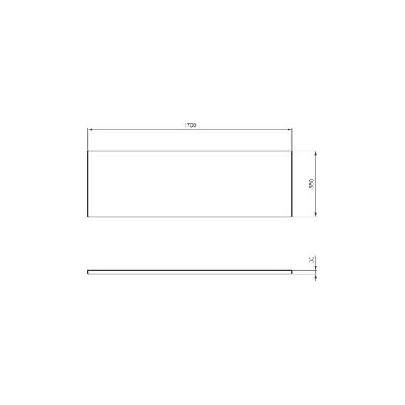 Панель фронтальная Ideal Standard i.Life 170 см T478501 - фото 3