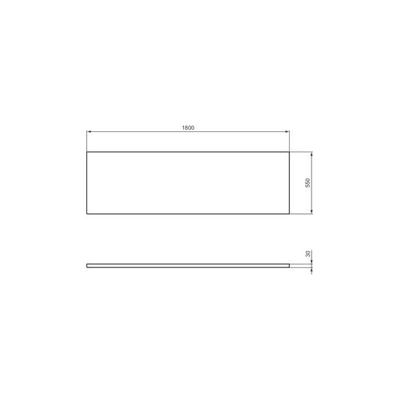 Панель фронтальная Ideal Standard i.Life 180 см T478601 - фото 3