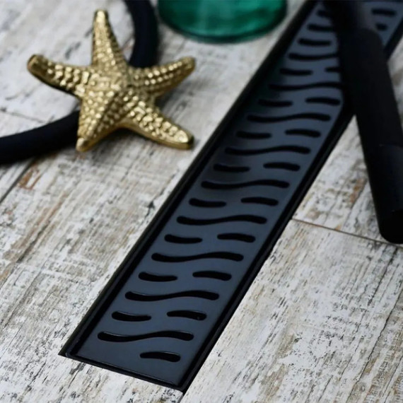 Трап Veconi Harmony Black 55 см V550HB, черный матовый, Цвет производителя: чёрный матовый, Размер трапа: 550 - фото 2