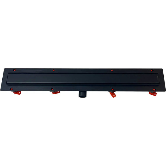 Трап Veconi Klasik/Floor Black 65 см V650KB, черный матовый (под плитку), Цвет производителя: чёрный матовый, Размер трапа: 650 - фото 