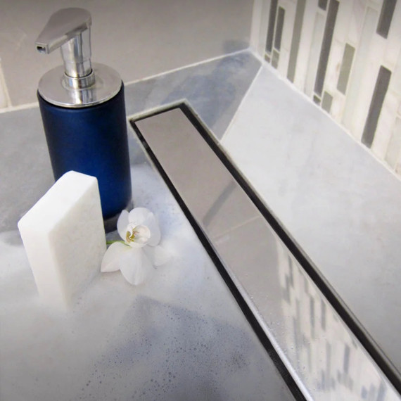 Трап Veconi Klasik/Floor 35 см V350K, хром глянцевый (под плитку), Цвет производителя: хром глянцевый, Размер трапа: 350 - фото 4