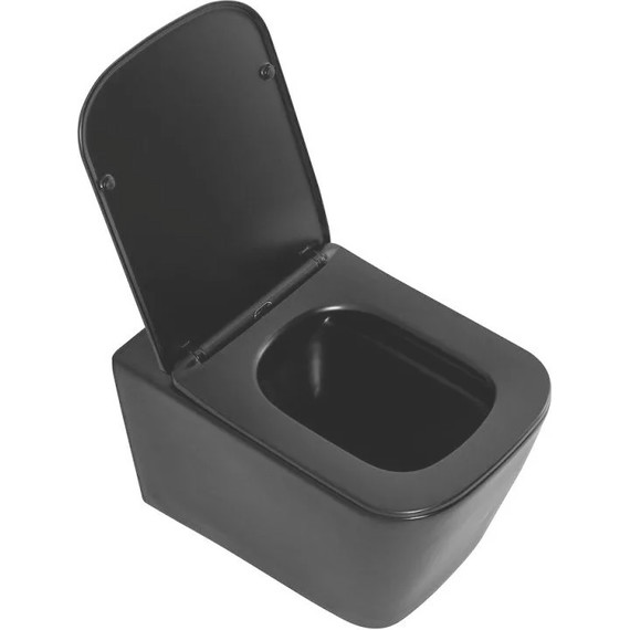 Инсталляция Grohe Solido 38811KF0 с подвесным безободковым унитазом BelBagno Ardente-C BB3202CHR-MB, черный матовый - фото 4