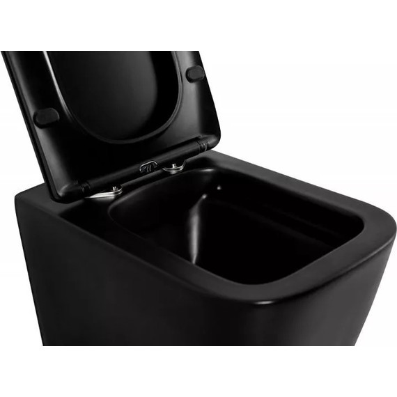 Инсталляция Grohe Solido 38811KF0 с подвесным безободковым унитазом BelBagno Ardente-C BB3202CHR-MB, черный матовый - фото 9