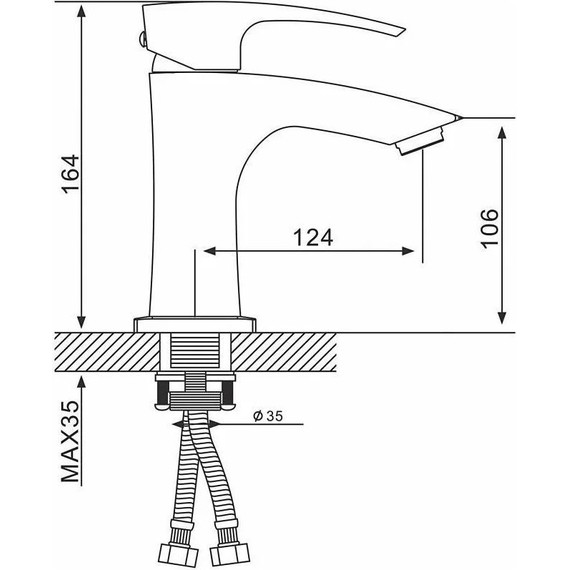 Смеситель для раковины Gappo G1007-13, золото - фото 17