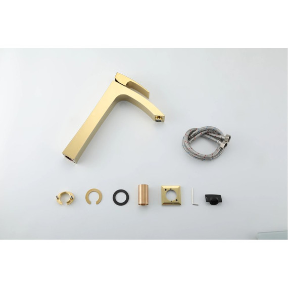 Смеситель для раковины высокий Gappo G1007-32, золото - фото, картинка 10 Смеситель для раковины высокий Gappo G1007-32, золото - фото 10