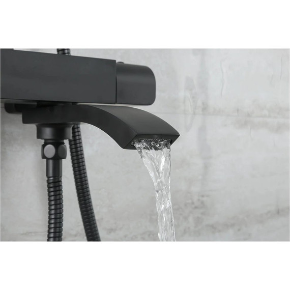 Душевая стойка с термостатом Gappo G2407-60, черный - фото, картинка 4 Душевая стойка с термостатом Gappo G2407-60, черный - фото 4