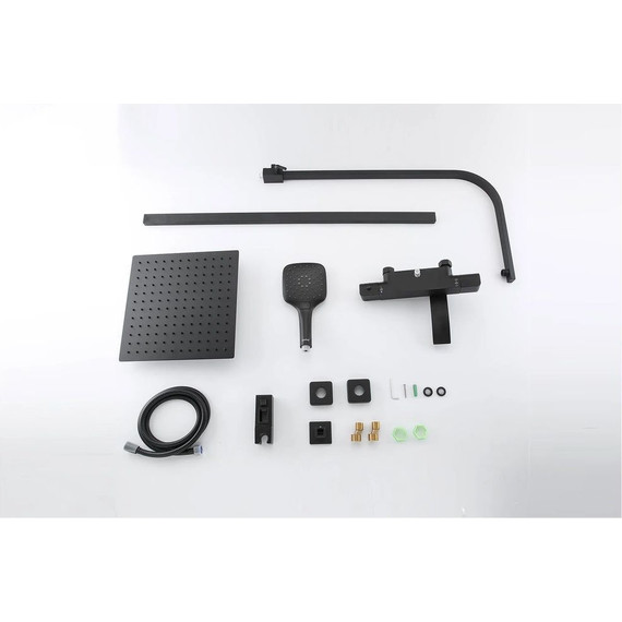 Душевая стойка с термостатом Gappo G2407-60, черный - фото, картинка 7 Душевая стойка с термостатом Gappo G2407-60, черный - фото 7