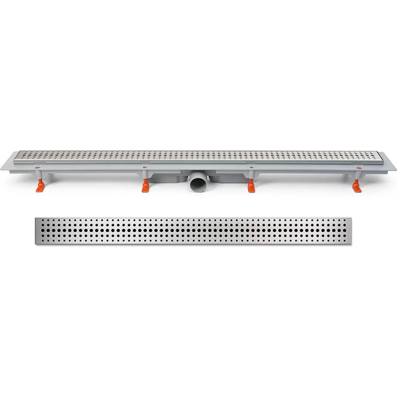 Трап Veconi Basic 55 см V550B, хром глянцевый - фото 