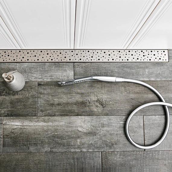 Трап Veconi Drops 55 см V550D, хром глянцевый, Цвет производителя: хром глянцевый, Размер трапа: 550 - фото 2