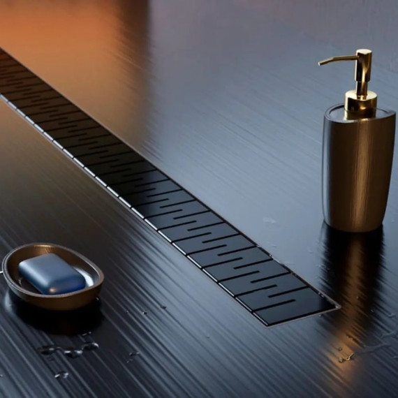 Трап Veconi Medium Black 85 см V850MB, черный матовый, Цвет производителя: чёрный матовый, Размер трапа: 850 - фото 3