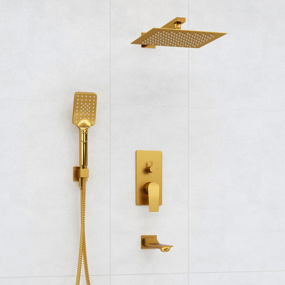Душевая система для ванны WasserKraft A175571, золото матовое - фото 2