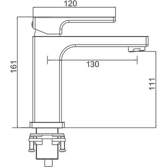 Смеситель для раковины Gappo G1017-9, оружейная сталь - фото, картинка 12 Смеситель для раковины Gappo G1017-9, оружейная сталь - фото 12
