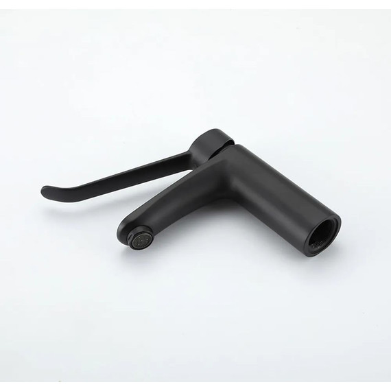 Смеситель для раковины с локтевой (хирургической) ручкой Gappo G1021-6, черный, Цвет производителя: чёрный - фото 11