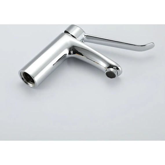 Смеситель для раковины с локтевой (хирургической) ручкой Gappo G1021, Цвет производителя: хром - фото 2