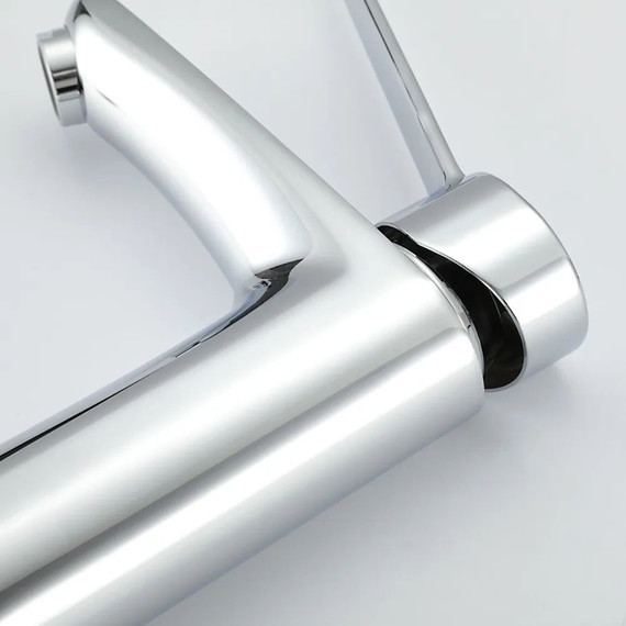 Смеситель для раковины с локтевой (хирургической) ручкой Gappo G1021, Цвет производителя: хром - фото 3