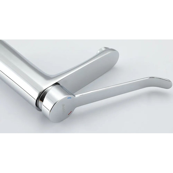 Смеситель для раковины с локтевой (хирургической) ручкой Gappo G1021, Цвет производителя: хром - фото 4