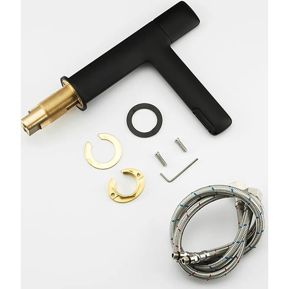 Смеситель для раковины Gappo G1052-86, черный, Цвет производителя: чёрный - фото 7