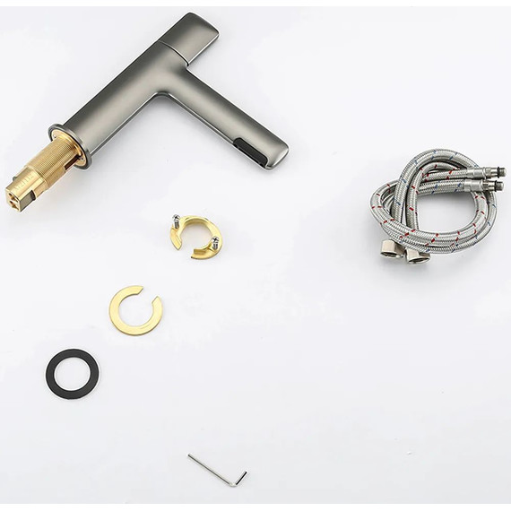 Смеситель для раковины Gappo G1052-89, оружейная сталь, Цвет производителя: оружейная сталь - фото 6