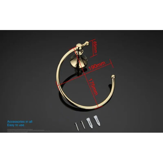 Кольцо для полотенец Gappo G1404, цвет золото - фото 6